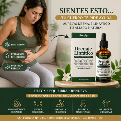 🌿 Gotas Aurelys Drenaje Linfático Premium | Deshincha y Desintoxica tu Cuerpo