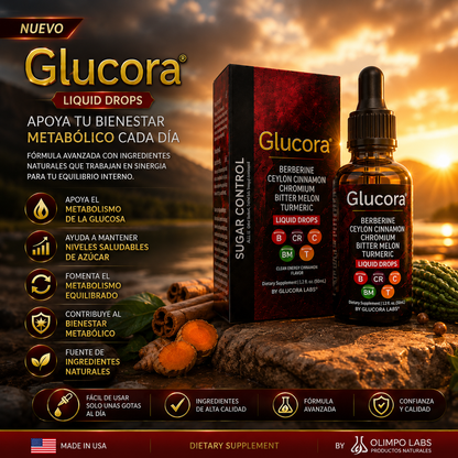 🩸 Glucora® Liquid Drops | Control Avanzado de Azúcar y Bienestar Metabólico