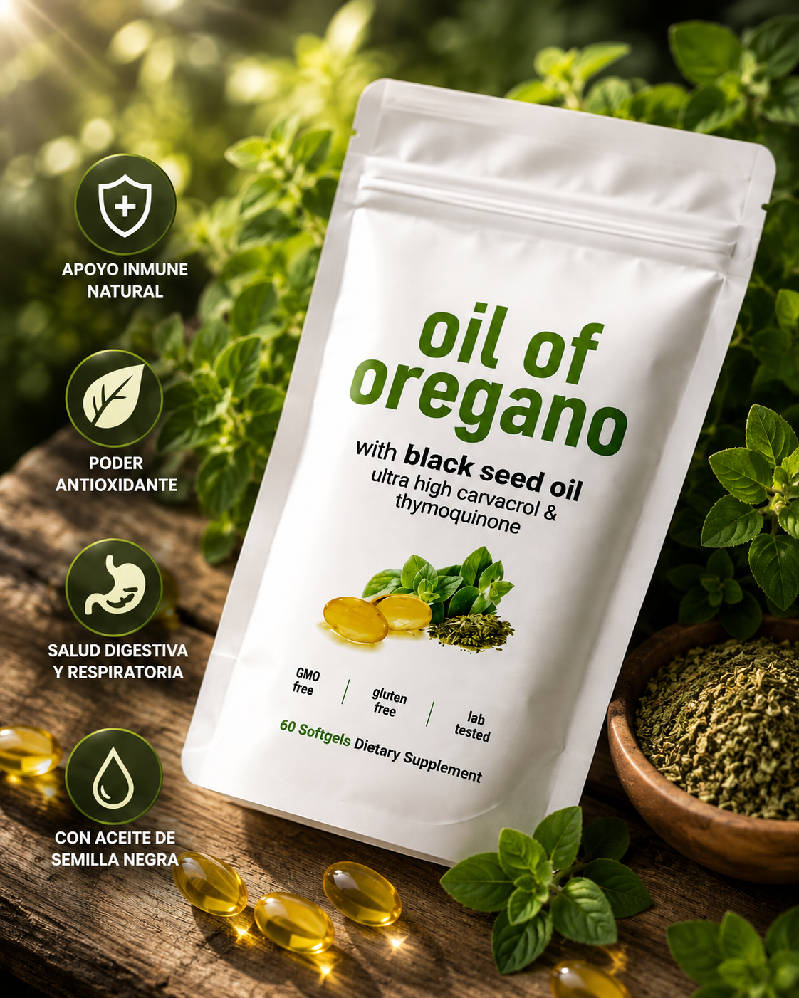 🌿 Oil of Oregano Premium | Defensa Natural y Bienestar Integral